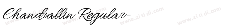 Chandrallin Regular字体转换